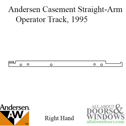 Andersen Window Straight Arm Operator Channel / Track, Straight Arm - R - Andersen Window Straight Arm Operator Channel / Track, Straight Arm - R