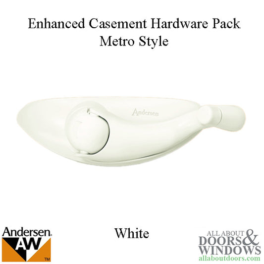 Andersen Enhanced Casement Hardware Pack - Metro Style - White