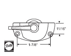 Pella Sweep Type Sash Lock 1-7/8 