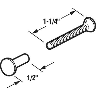 Post & Screws, Binder 1-1/4 inch (BL) Thru-Bolt