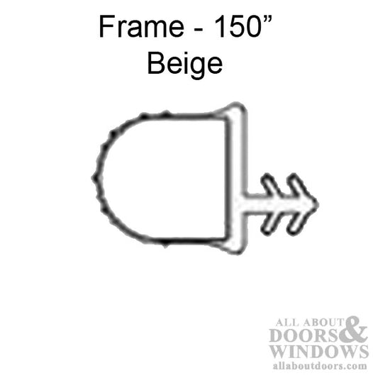 Marvin Single & Double Hung Frame Weatherstrip V1419  - Beige, foam filled