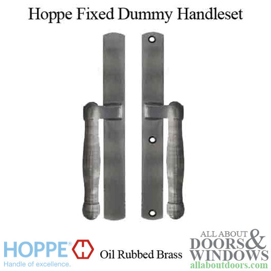 Hoppe HLS 9000 Sliding Door Handle-Set, M574/2165N, Fixed Dummy - Oil Rubbed Brass
