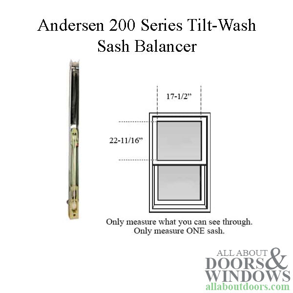 Andersen 200 Series Tilt-Wash Double Hung Sash Balancer - M546 - Andersen 200 Series Tilt-Wash Double Hung Sash Balancer - M546