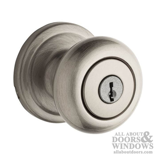 Kwikset 740H-15GC Hancock Entry Door Lock with New Chassis with 6AL Latch and RCS Strike Satin Nickel Finish
