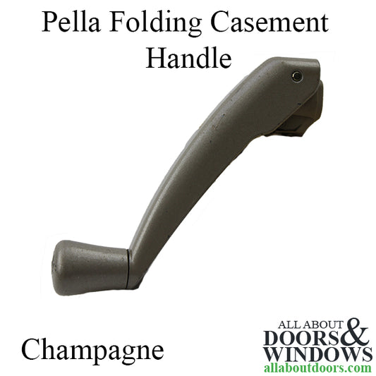 Blemished Pella Folding Casement Handle - Champagne
