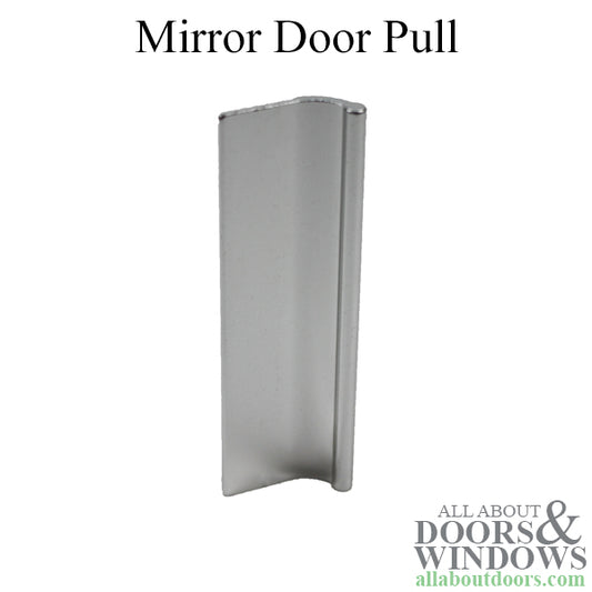 Pull, Mirror door   3 x 7/8 Inch - Polished Chrome