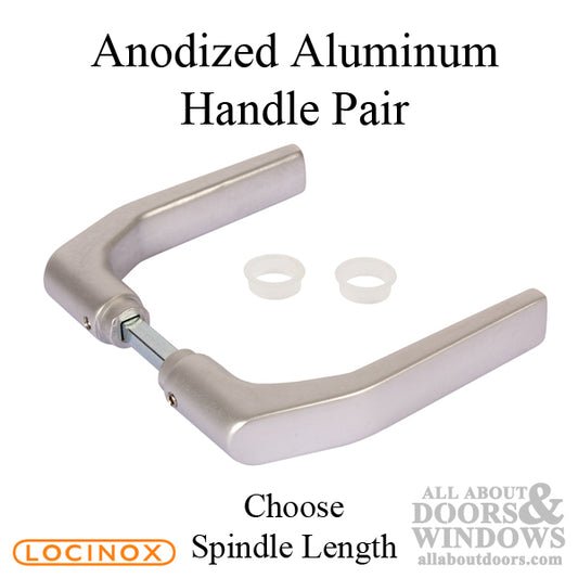 Aluminum Handle Pair for Gate Locks - 90mm or 120mm Spindle Length
