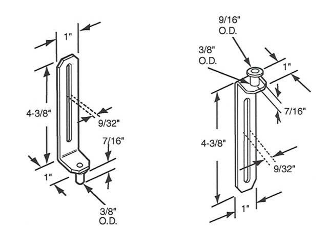 Lead Door Guide for Folding Door - Top & Bottom - Lead Door Guide for Folding Door - Top & Bottom