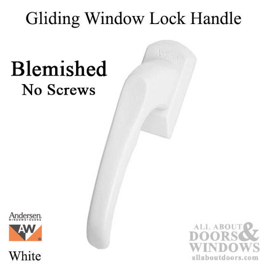 Gliding Window Lock Handle, Perma-Shield - White