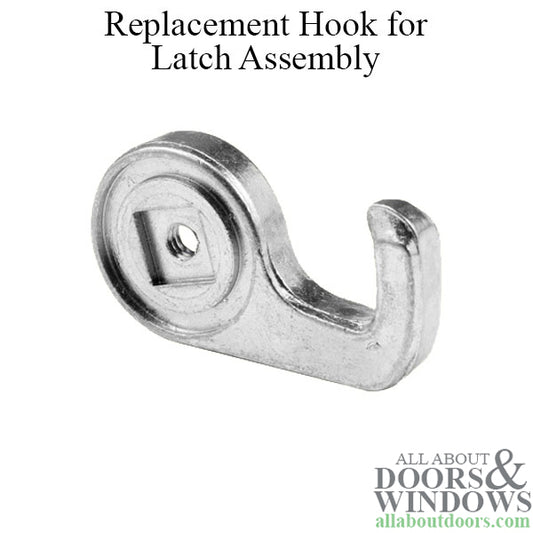 Long 15/16 Inch Replacement Hook for Sliding Screen Door Latch Assembly