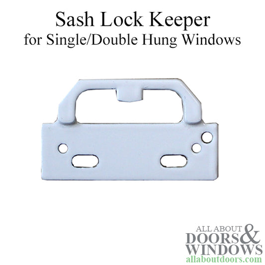Sash Lock Keeper for Single/Double Hung Windows - Choose Color