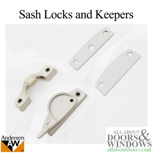 Auxiliary Sash Locks and Keepers for Narroline Windows