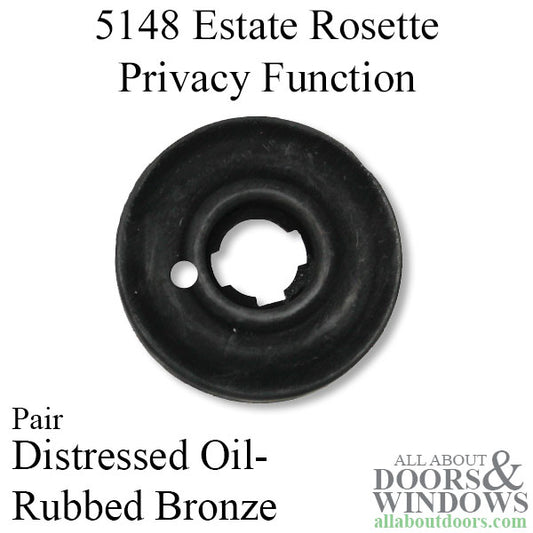 5148 Estate Rosette, Privacy Function, 2-5/8" Diameter - Distressed Oil Rubbed Bronze