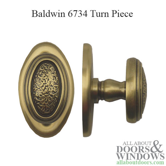 Baldwin 6734 Turn Piece - Antique Brass