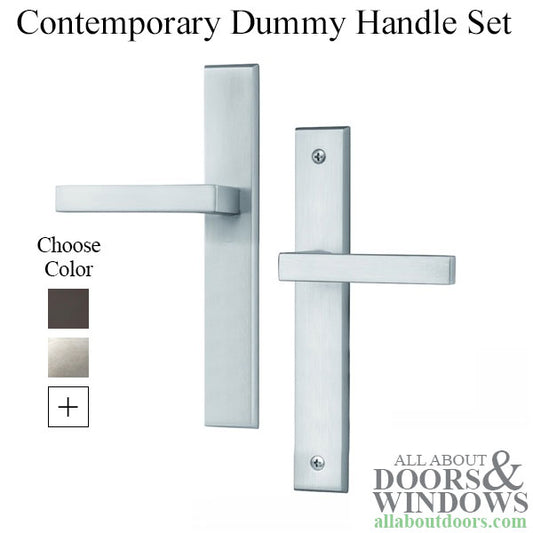 Contemporary Dummy Multipoint Lock Door Handle Set
