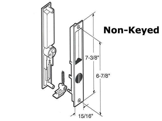 DISCONTINUED - Daryl PR300 Patiorama Handle Set, Flush Type, 6-7/8 screws- Chro