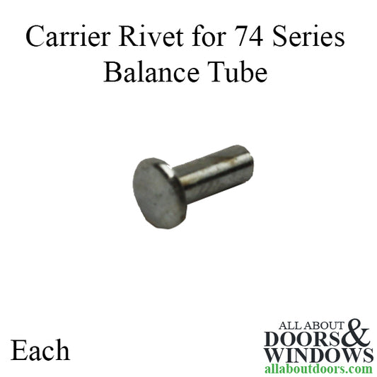 Carrier Rivet, Balance, Tube, 74 series - 9/32” X 3/32”