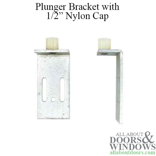 Plunger Bracket, Bifold Door - 1/2 inch Nylon cap