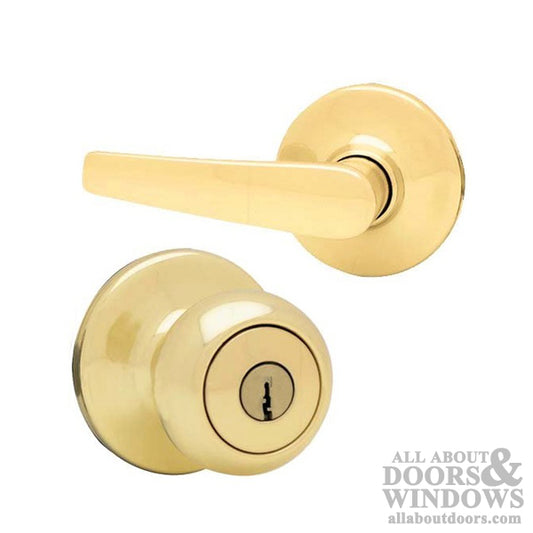 Kwikset 400DL-C-3 Delta Lever, Copa Knob Keyed Entry Handleset