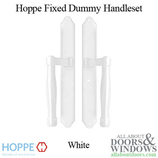 Hoppe HLS 9000 Sliding Door Handle-Set, M574/2170N, Fixed Dummy - White