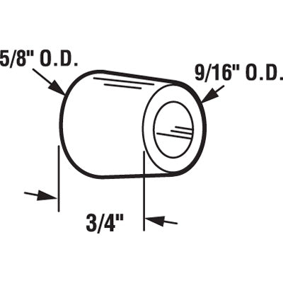 Bumper - Sliding Patio Door, Rubber Bumper only