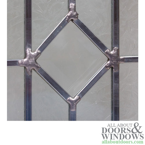 Rectangular Leaded Glass Door lite 9-1/4