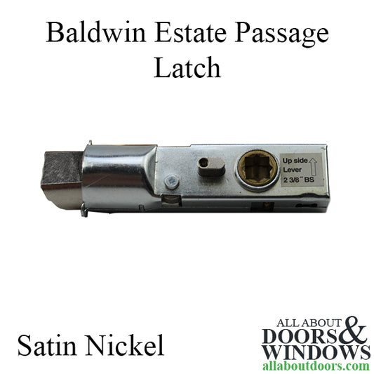 Baldwin Lever-Strength Estate Privacy Latch 5513P, 2-3/8" Backset - Satin Nickel