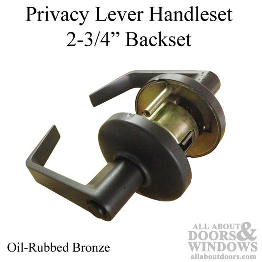 Hager 3500 Series Heavy Gauge Steel/Zinc Grade 2 Cylindrical Privacy Lock - Oil Rubbed Bronze