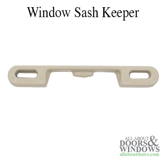 Keeper, Window Sash, Face Mount - Beige