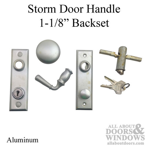 Storm Door Handle 1-1/8 inch Backset - Storm Door Handle 1-1/8 inch Backset