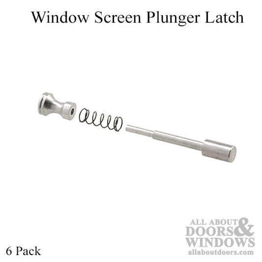 Plunger Latches 3/8 or 7/16 x 3/4 frame, Aluminum - 6 Pack
