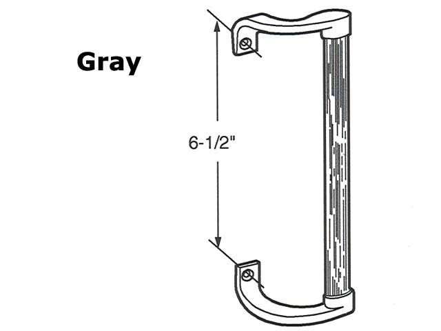 Pull Handle 6-3/8 to 6-1/2 Adj. - Alum - Pull Handle 6-3/8 to 6-1/2 Adj. - Alum