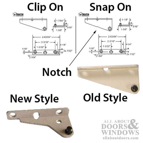 Stud Bracket, Clip On Type, Left Hand - Old Style - Stud Bracket, Clip On Type, Left Hand - Old Style