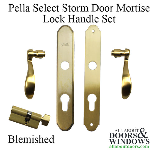 Blemished - Pella Select 6000 Series Mortise Lock Storm Door Hardware Tr - Blemished - Pella Select 6000 Series Mortise Lock Storm Door Hardware Tr