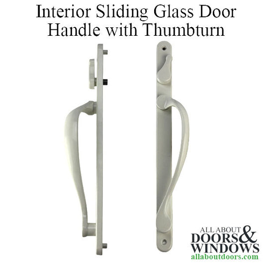 Elevate series, Sliding French Door handle, Interior Active Thumbturn, LH