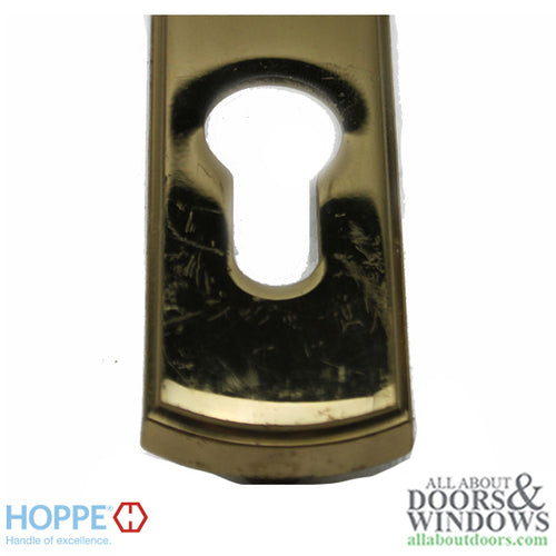 Blemished HOPPE Contemporary Exterior Backplate M216N for Active Handlesets - Resista Brass - Blemished HOPPE Contemporary Exterior Backplate M216N for Active Handlesets - Resista Brass