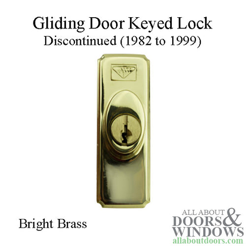 Discontinued Keyed Lock, Old Style - Bright Brass - Discontinued Keyed Lock, Old Style - Bright Brass