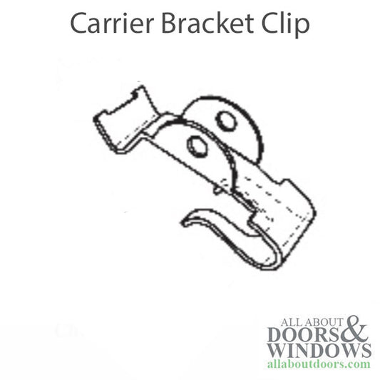Metal Clip, Carrier Bracket  21/64" x 31/32"
