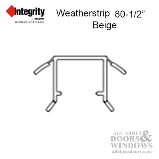 Infinity by Marvin V735 Side Jamb 6-8 weather strip 80-1/2" - Beige