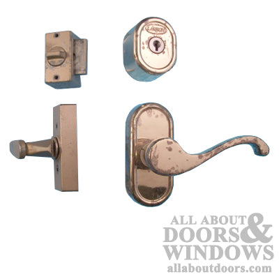 Larson 1-1/2 inch Thick storm door Hardware - Brass - Larson 1-1/2 inch Thick storm door Hardware - Brass