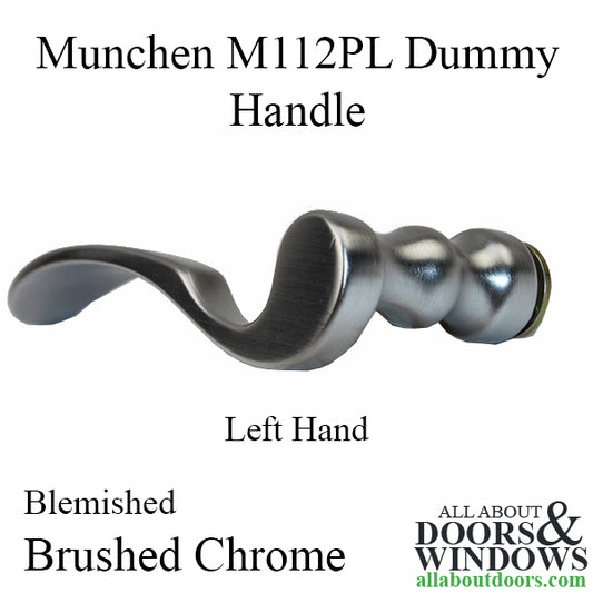 Blemished Left hand lever, M112PL, Fixed Dummy - Brushed Chrome