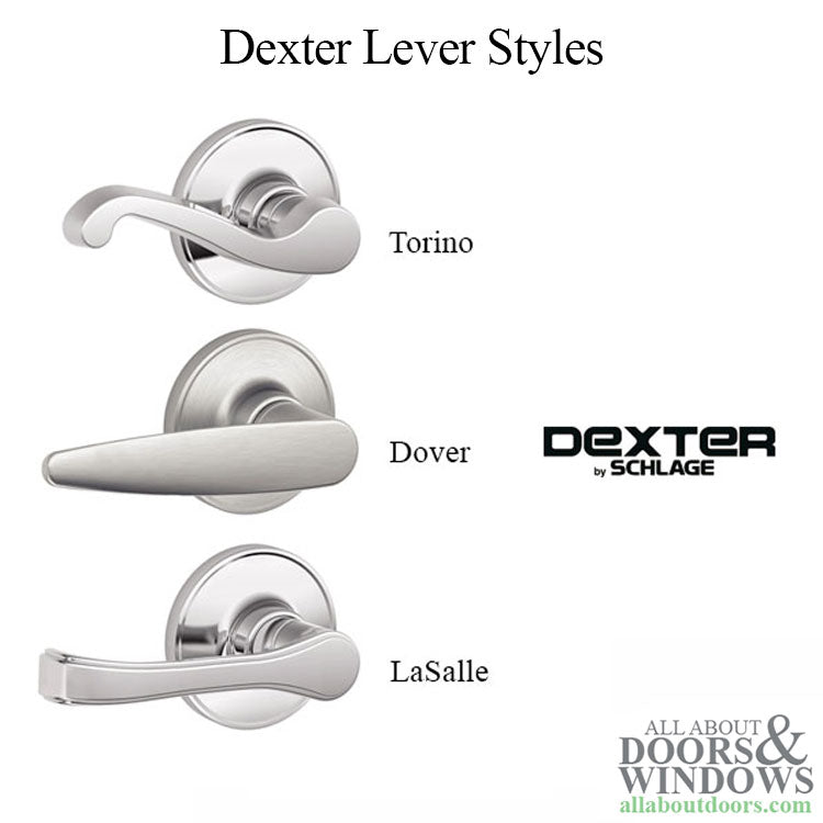 Dexter Torino J10-619 Passage Lever - Satin Nickel - Dexter Torino J10-619 Passage Lever - Satin Nickel