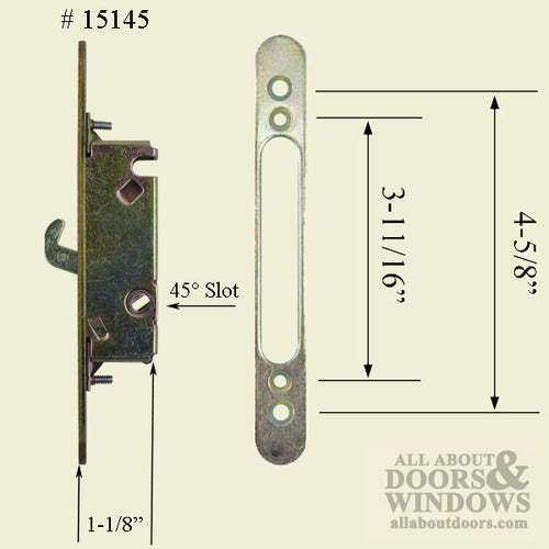 Handle Set Kit - Sliding Patio Door, with Lock & Keeper - Handle Set Kit - Sliding Patio Door, with Lock & Keeper