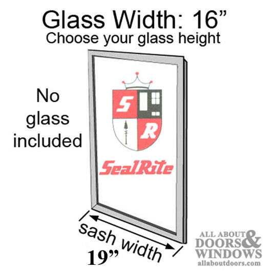 SealRite Primed wood casement sash 16'' width (glass width); glass not included