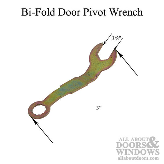 Discontinued 3/8" Wrench, Bi-Fold Door Pivot