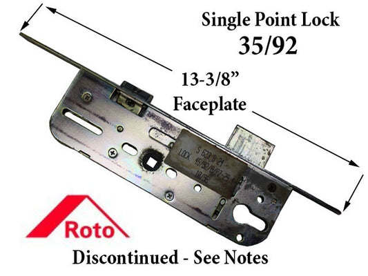 Roto Single Point Lock 1-3/8" Backset