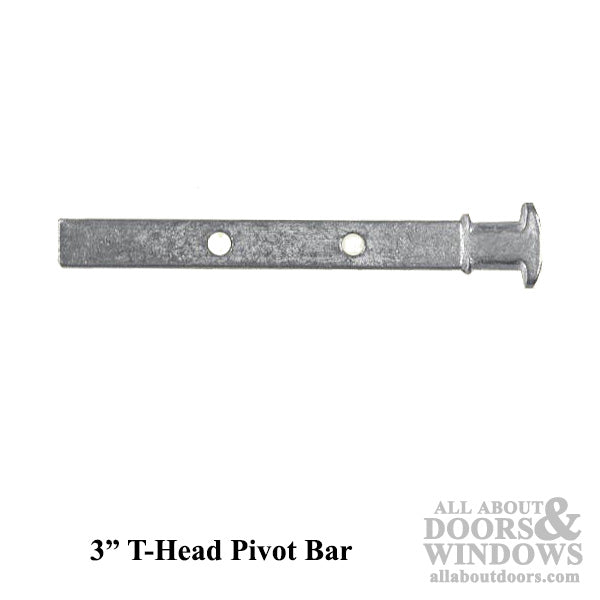 T-Head Pivot Bar, 2 hole  3 inch - Zinc Die cast - T-Head Pivot Bar, 2 hole  3 inch - Zinc Die cast