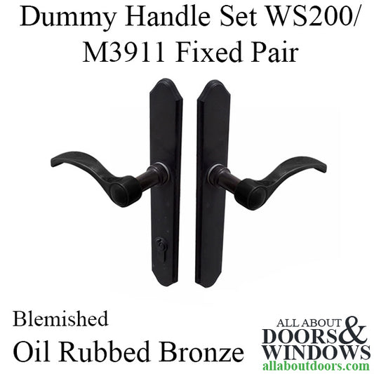 Blemished Dummy Pair, Munchen 112 / 374 Fixed - Oil Rubbed Brass
