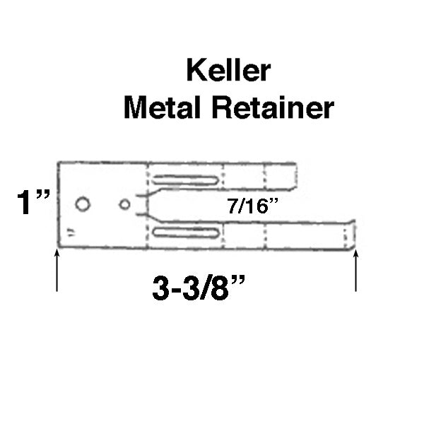 Metal Retainer Clip, Keller Aluminum WIndow - Metal Retainer Clip, Keller Aluminum WIndow