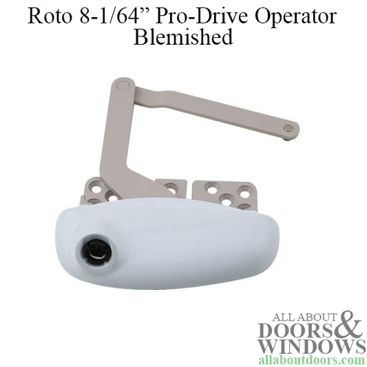 Roto 8-1/64" Split Arm, Pro Drive, LH Vinyl Window Application Blemished